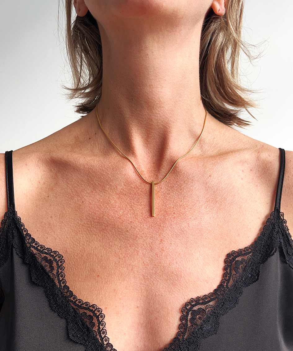 CRUX gold necklet- Midi
