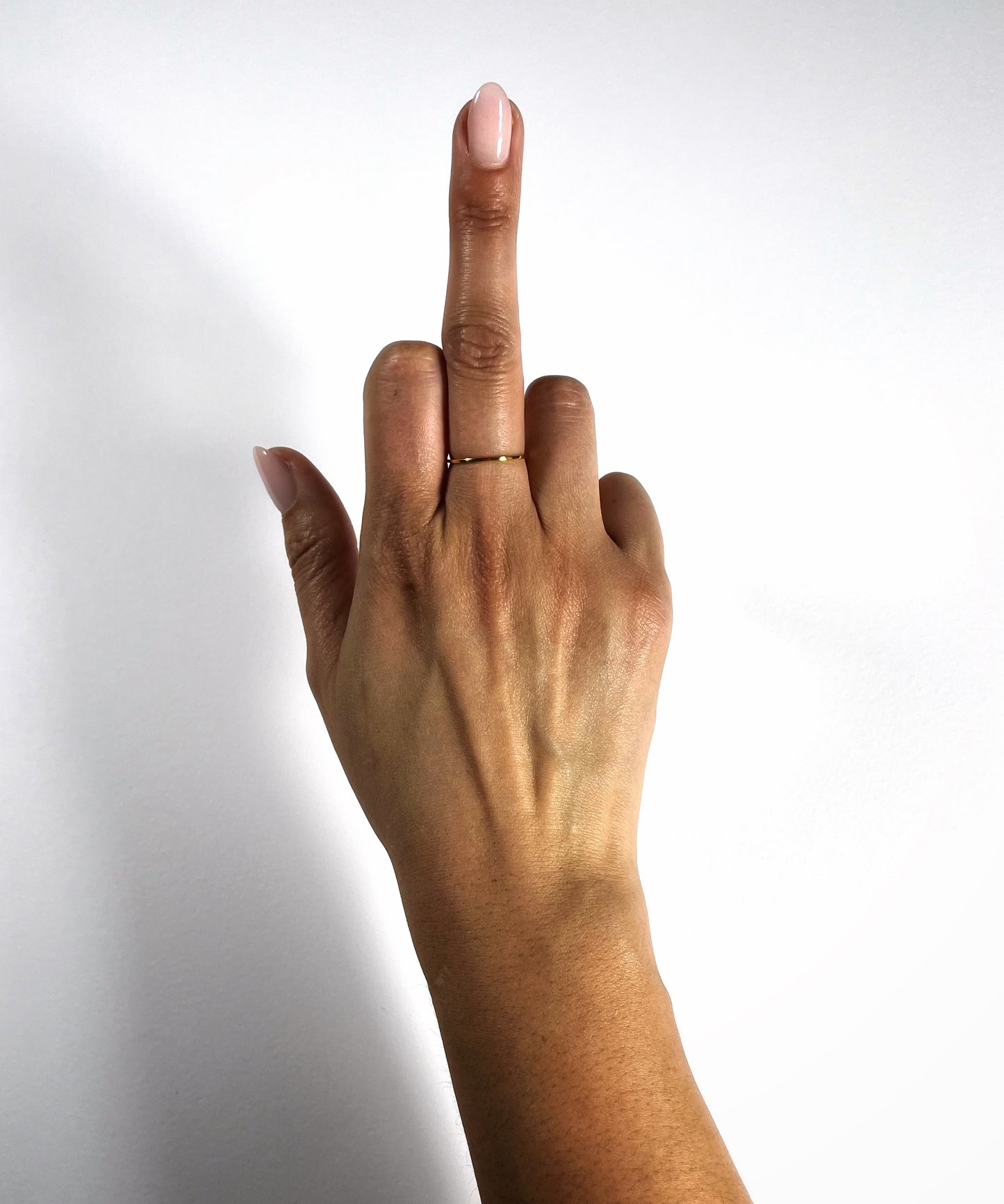 CRUX gold stacker ring