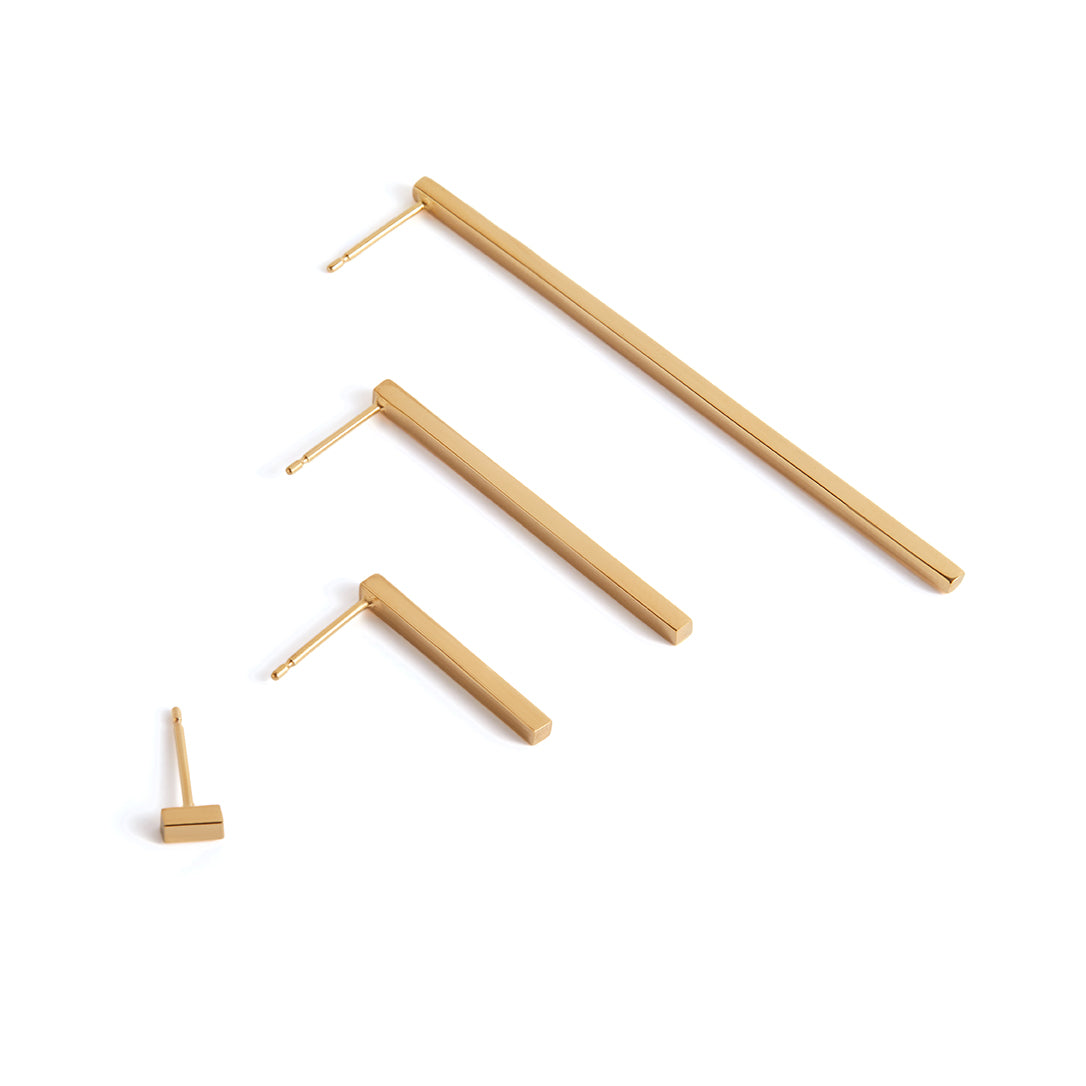 CRUX gold earrings- Maxi