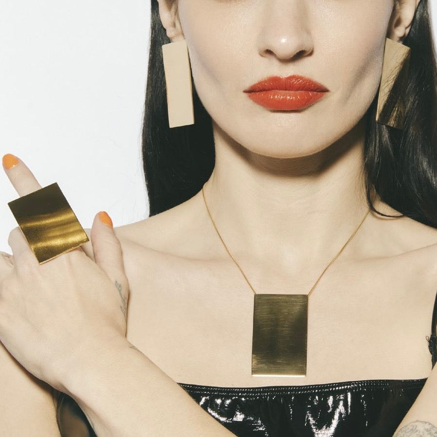 MASS gold necklace -Maxi