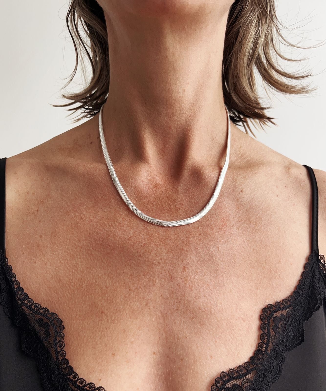 CRUX sterling silver snake chain