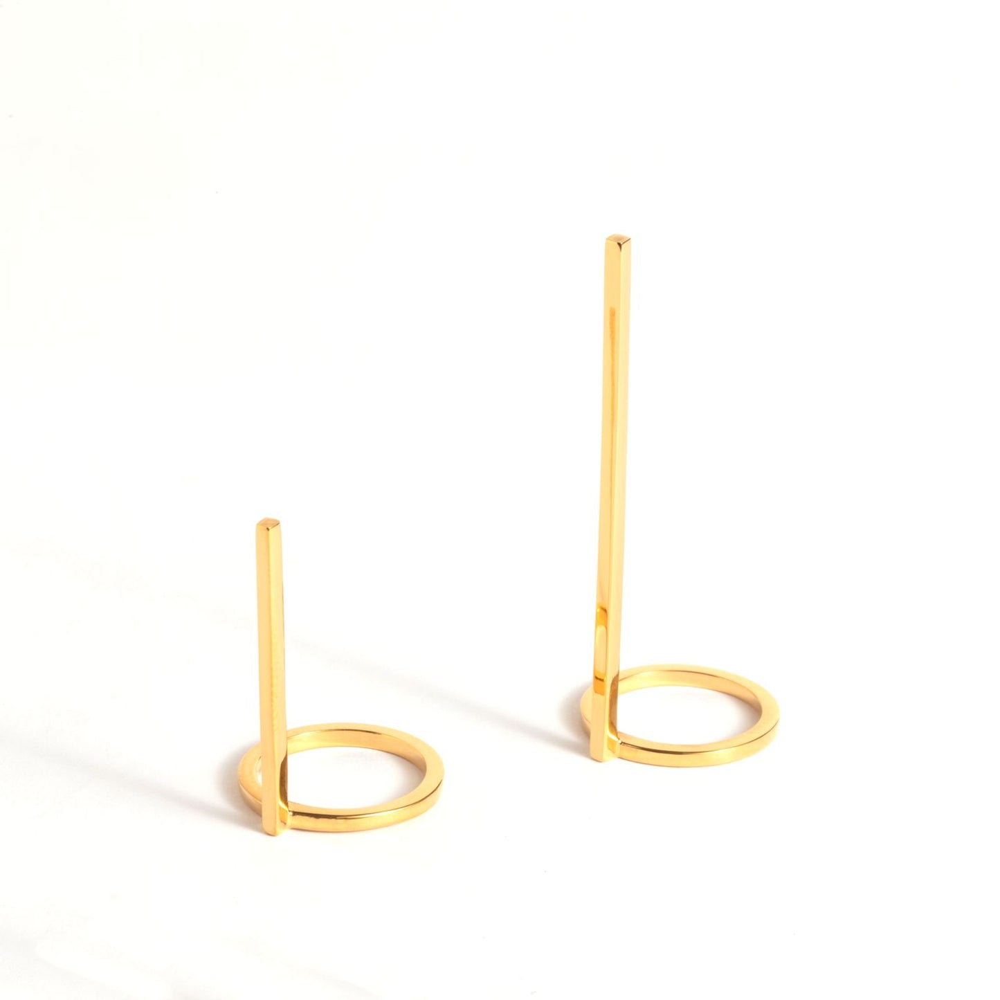 CRUX gold vert ring- Midi