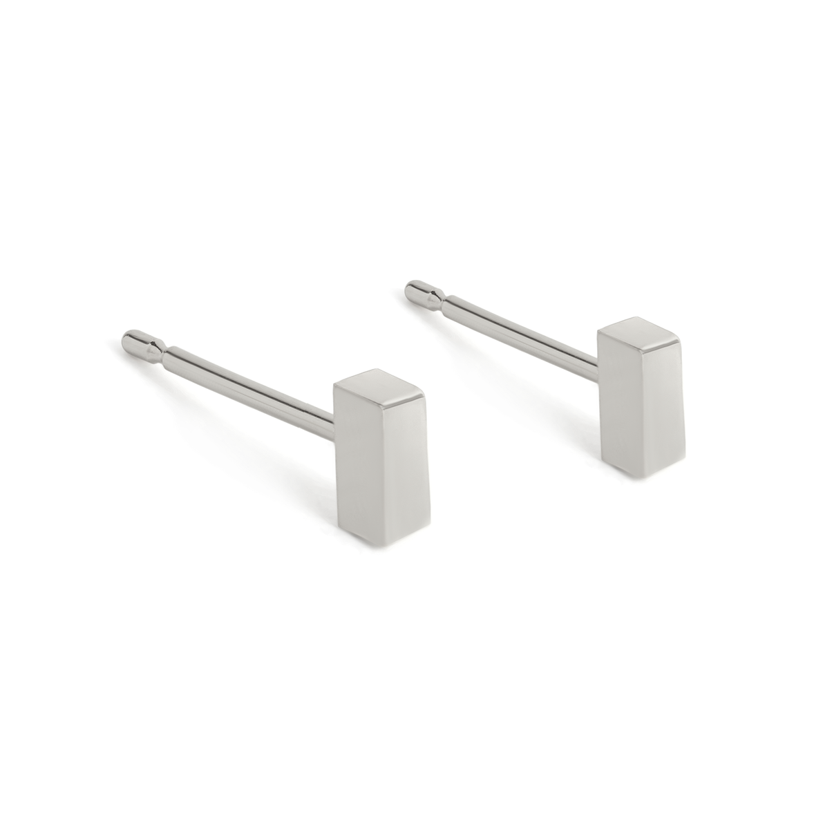 CRUX sterling silver square studs