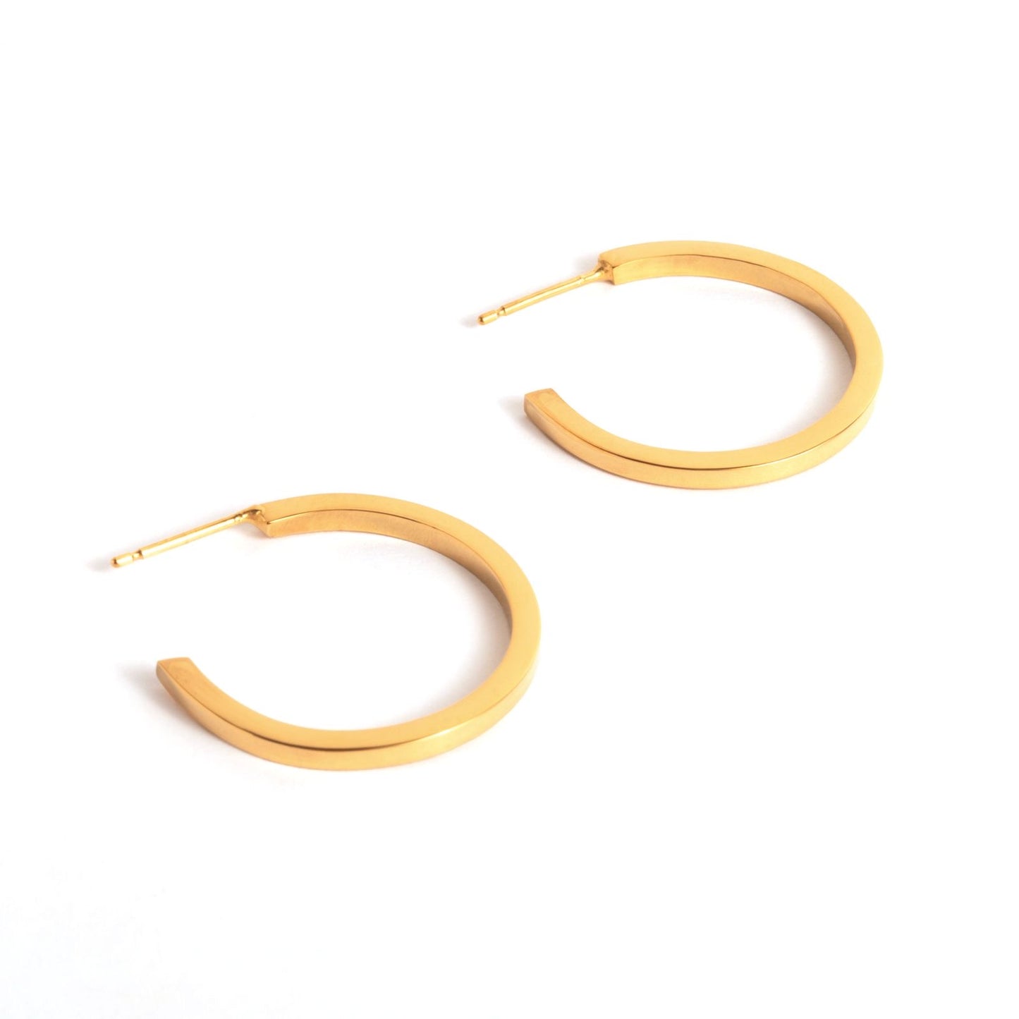 CRUX gold hoops- Maxi