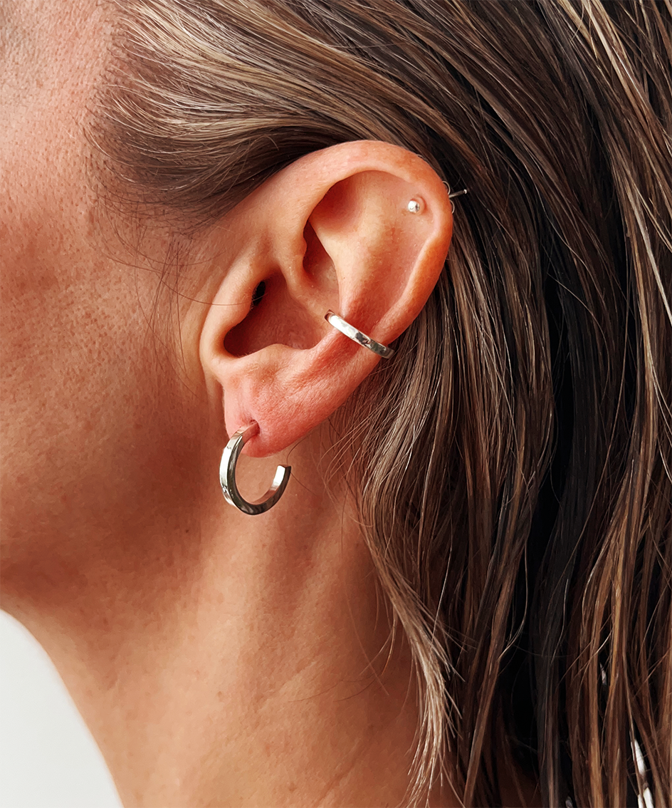 CRUX gold hoops- Midi