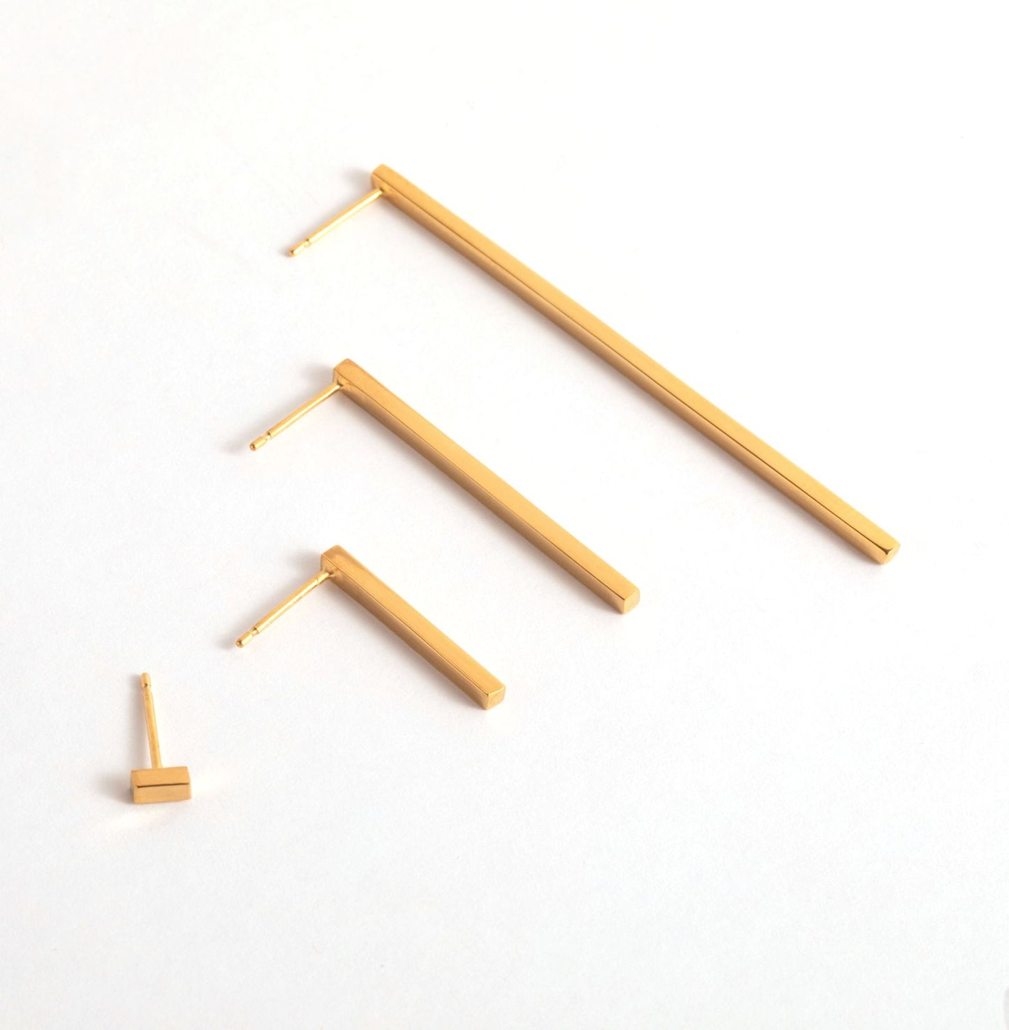CRUX gold earrings- Midi