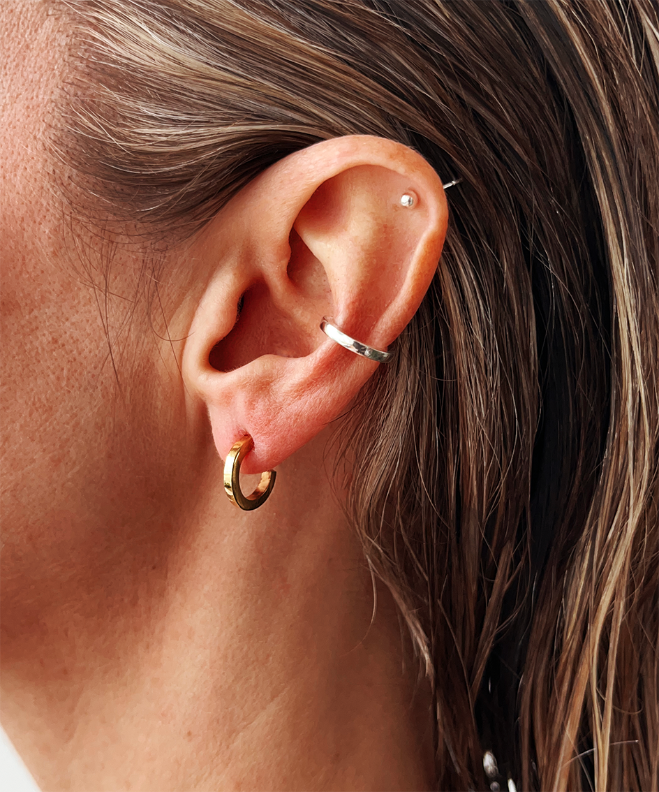 CRUX sterling silver hoops- Mini