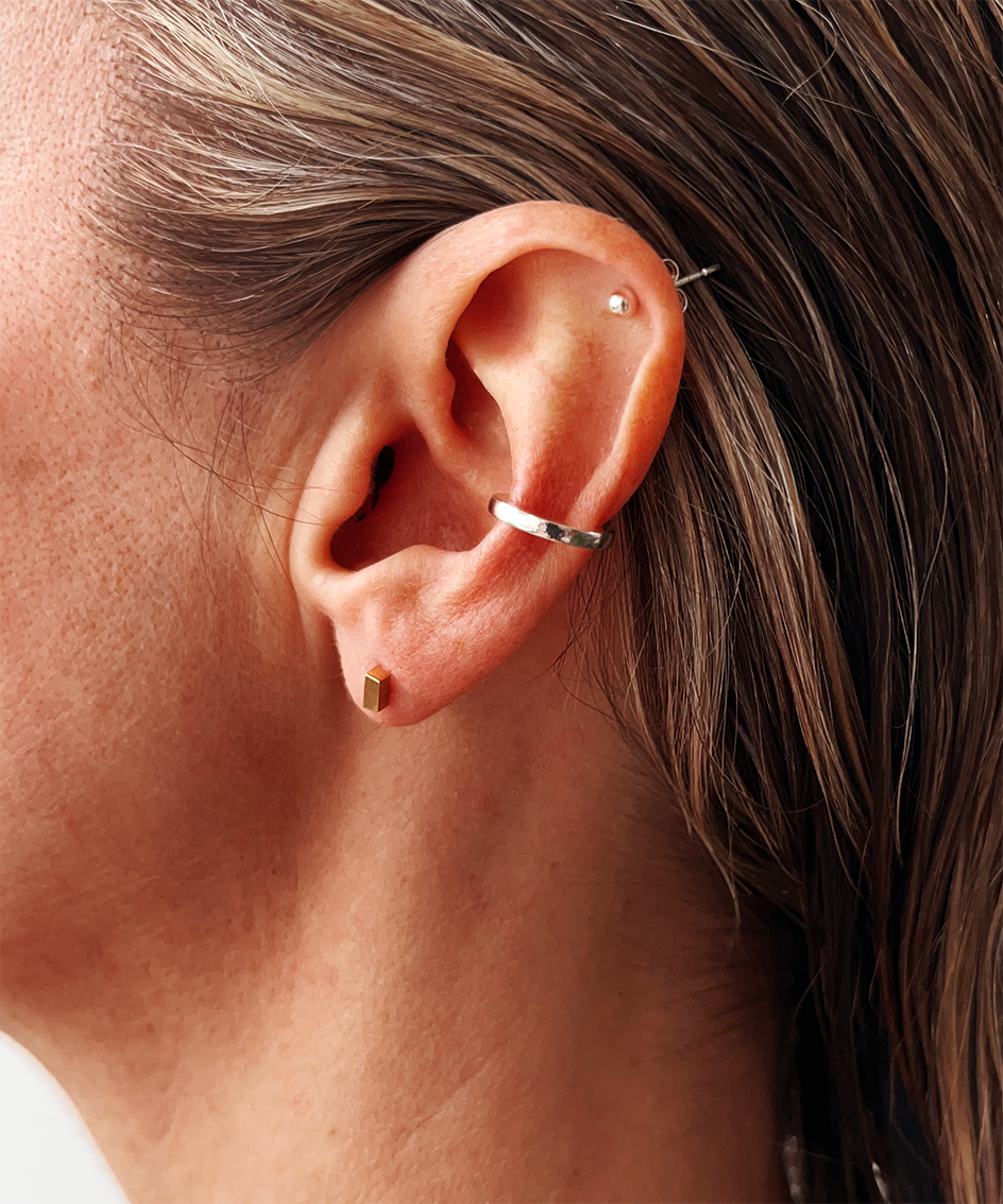 CRUX gold earrings- Mini