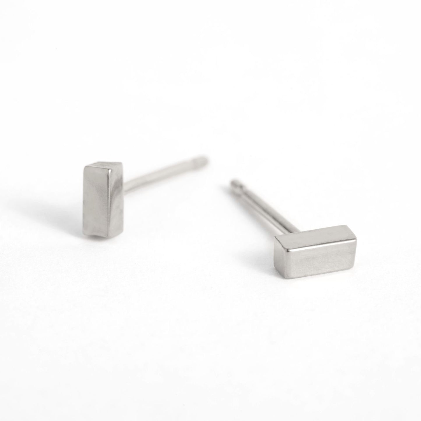 CRUX sterling silver square studs