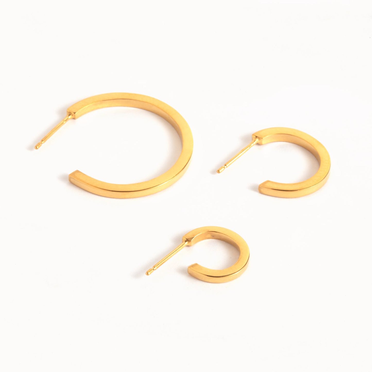 CRUX gold hoops- Mini
