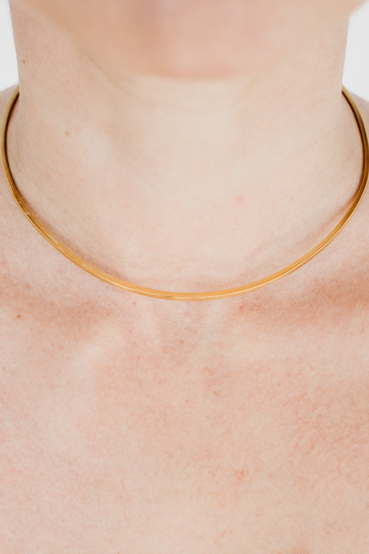 CRUX gold torque necklace