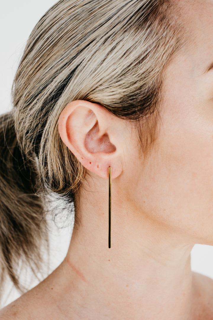 CRUX gold earrings- Maxi