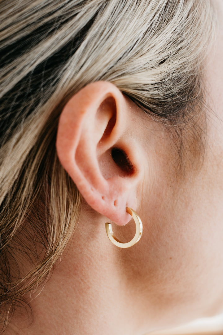 CRUX gold hoops- Midi