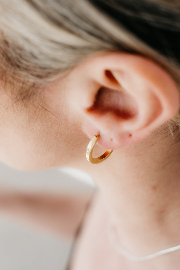 CRUX gold hoops- Midi