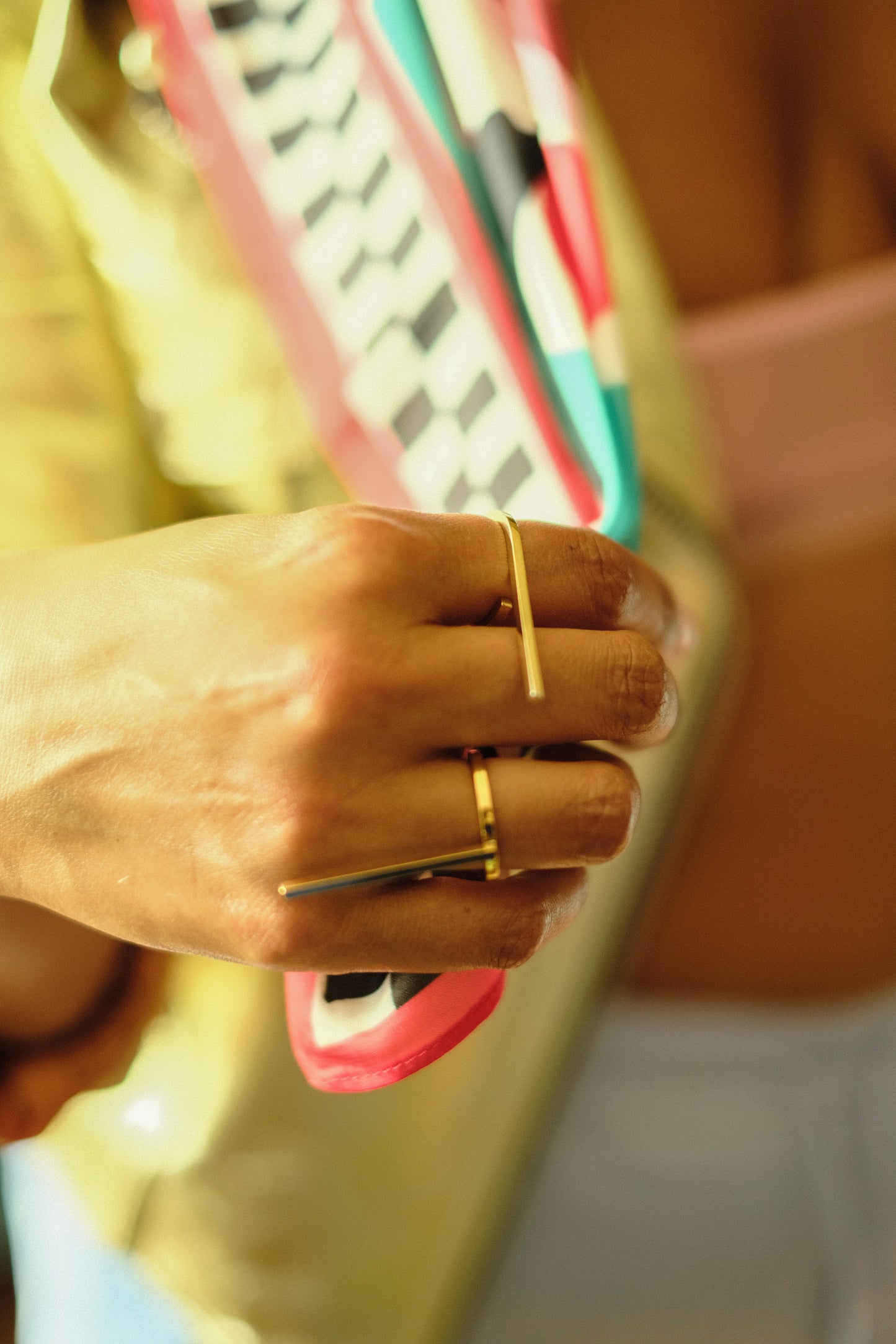 CRUX gold vert ring- Midi