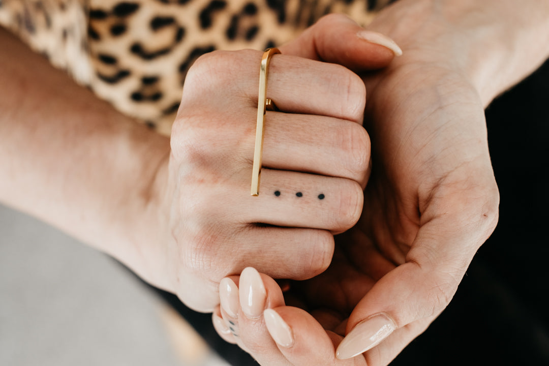 CRUX gold hori ring- Maxi