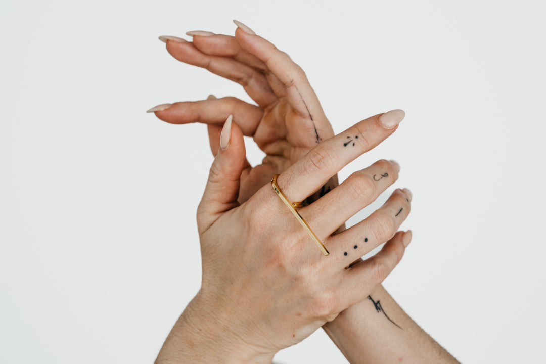 CRUX gold hori ring- Maxi