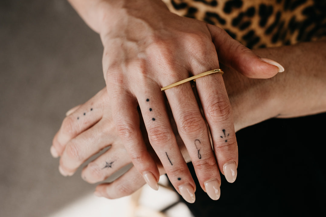 CRUX gold hori ring- Midi