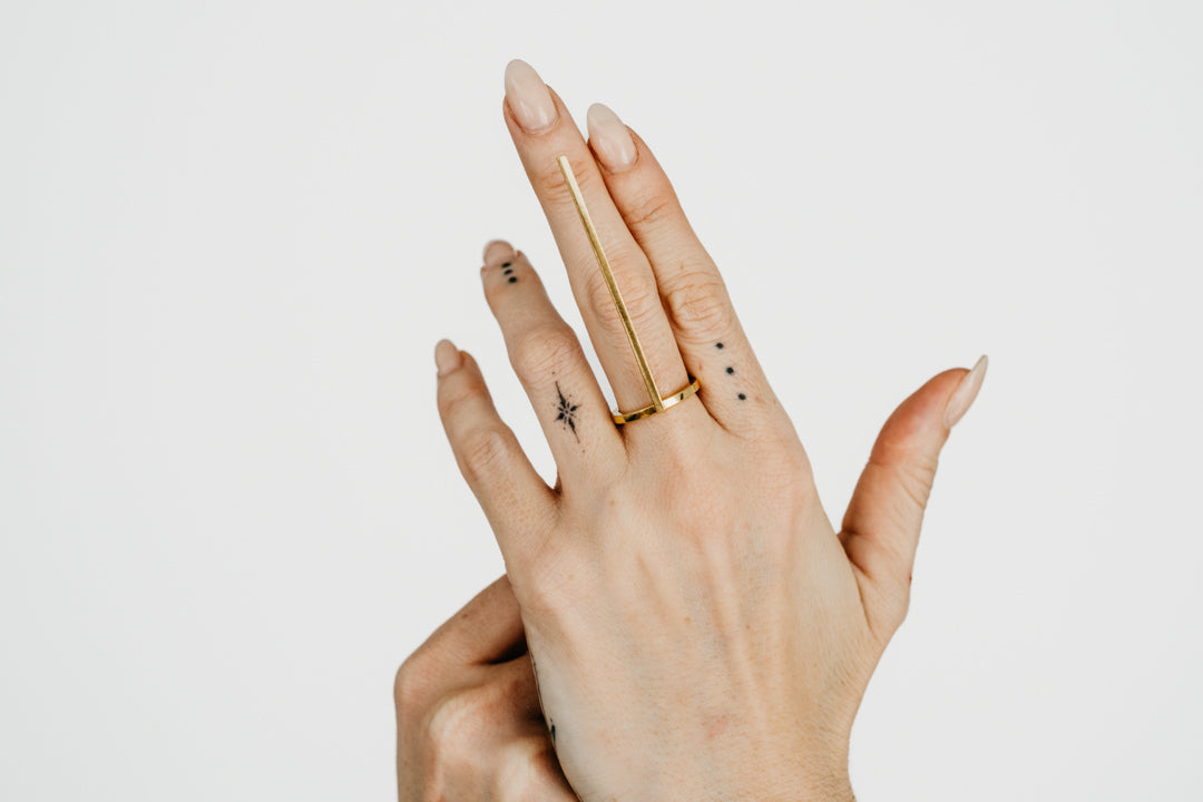 CRUX gold vert ring- Maxi