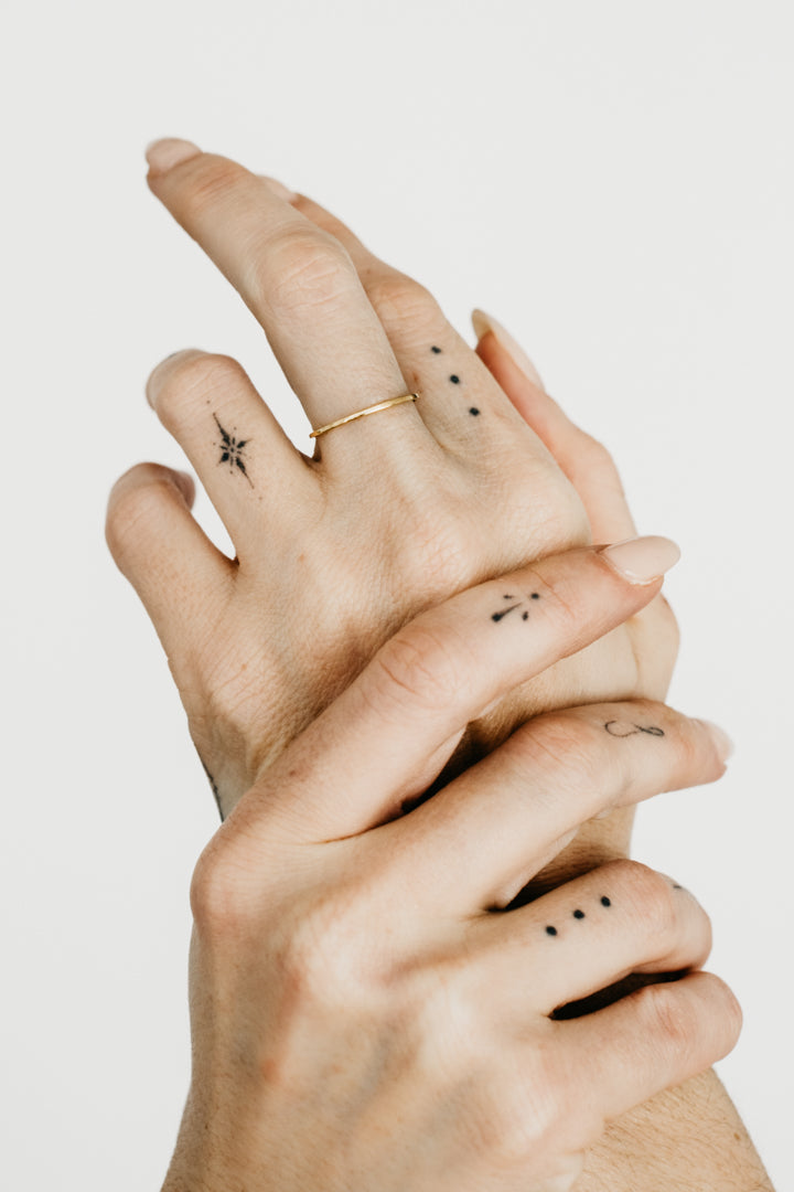 CRUX gold stacker ring