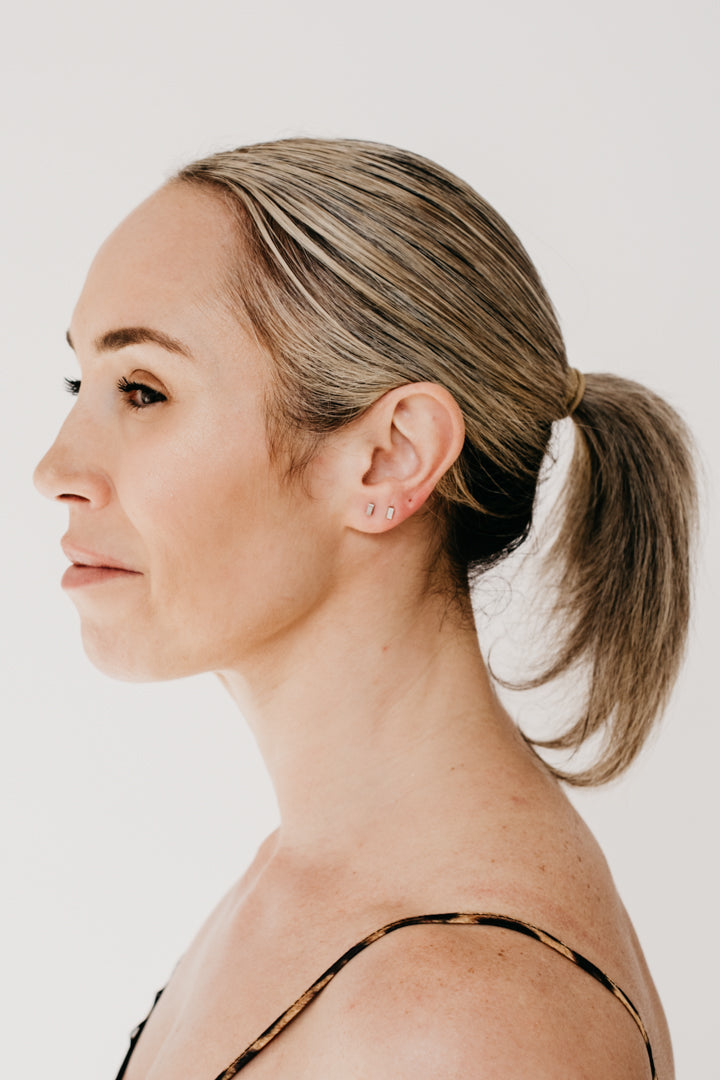 CRUX gold earrings- Mini
