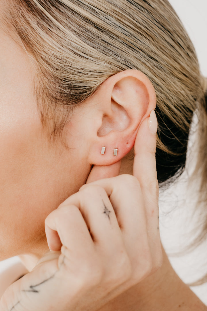CRUX gold earrings- Mini