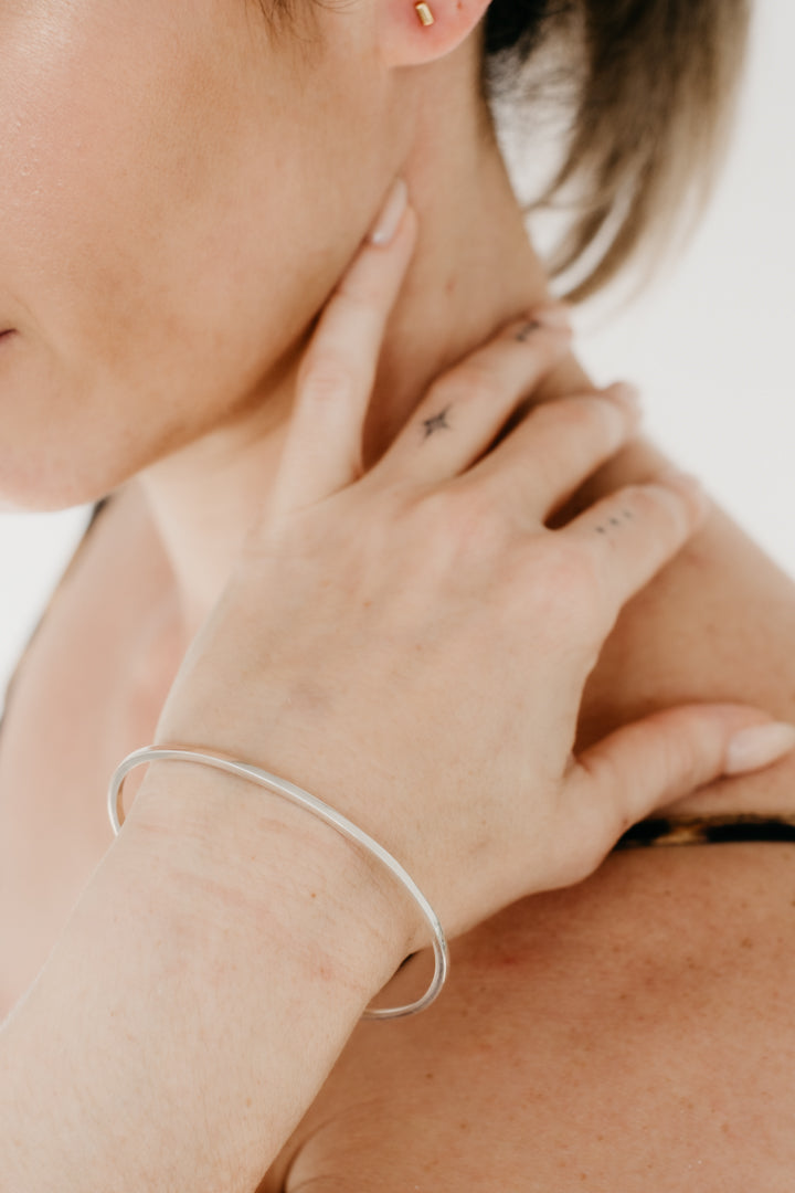 CRUX sterling silver bangle