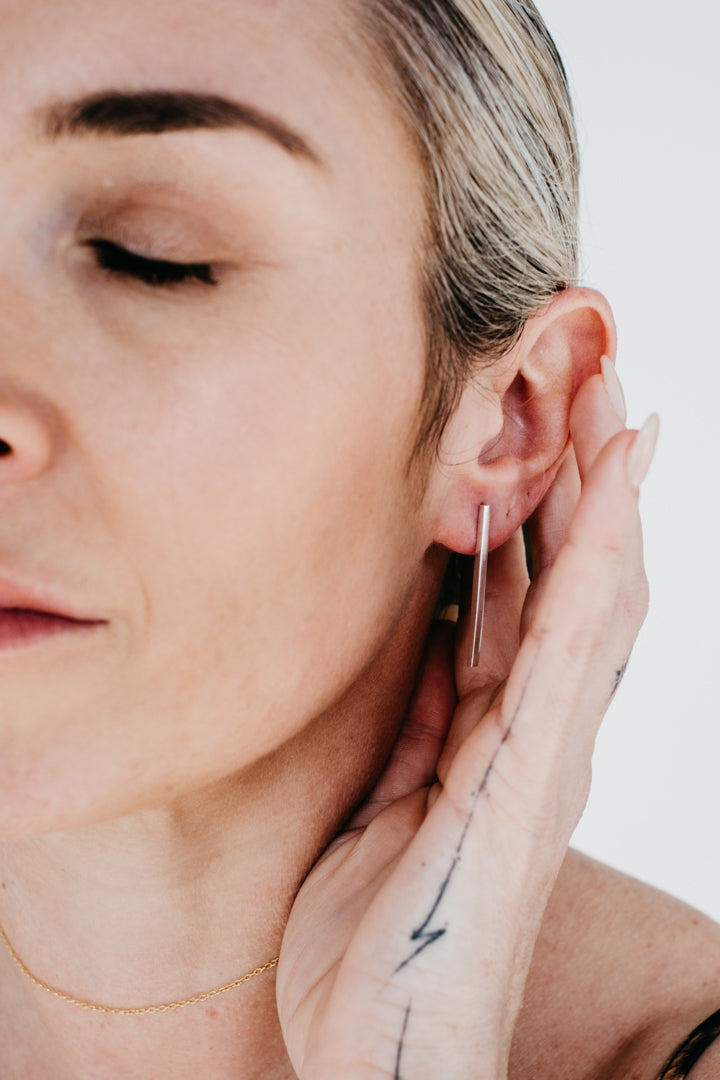 CRUX sterling silver earrings- Midi