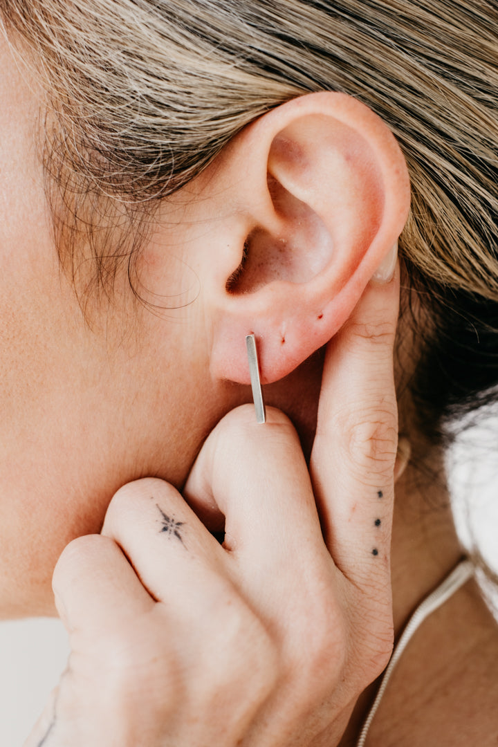 CRUX sterling silver earrings- Midi