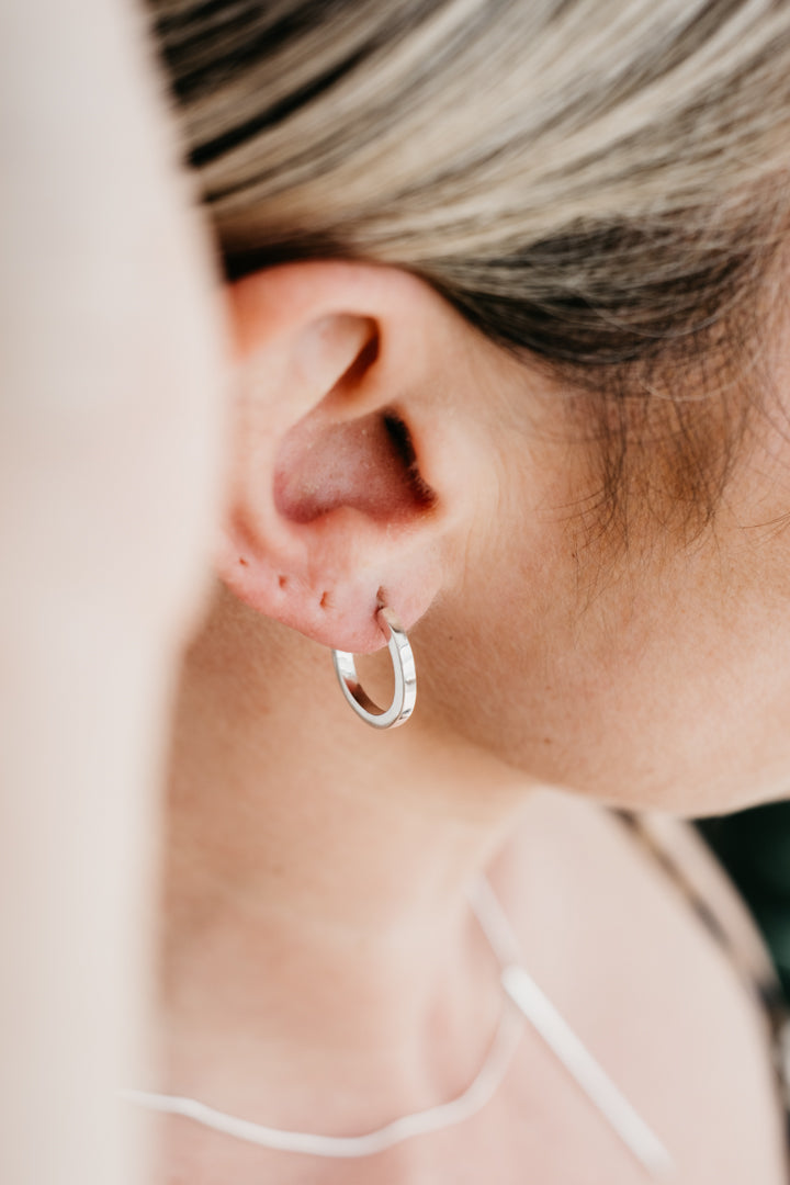 CRUX sterling silver hoops- Midi