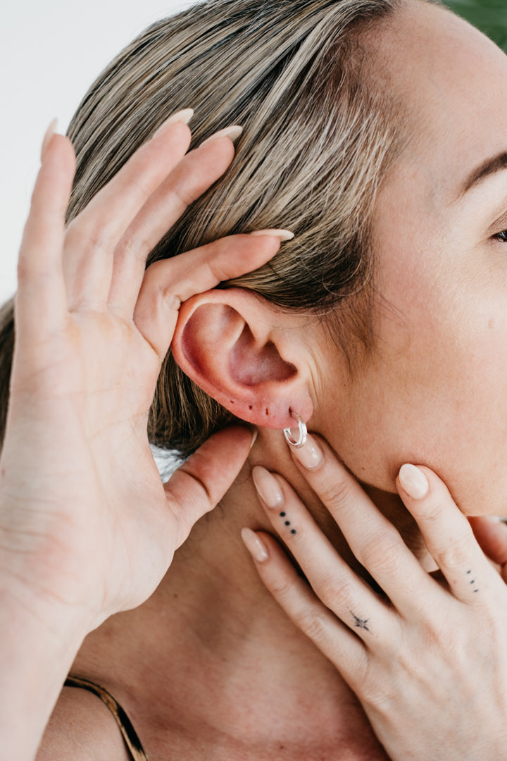 CRUX sterling silver hoops- Mini