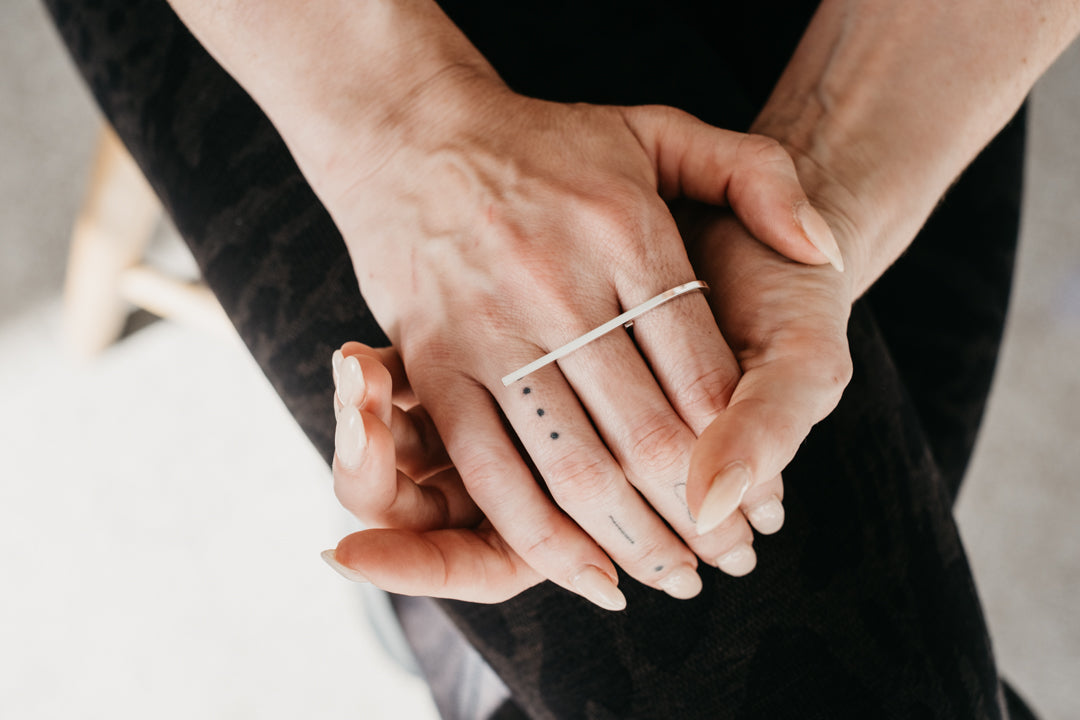 CRUX sterling silver hori ring- Maxi