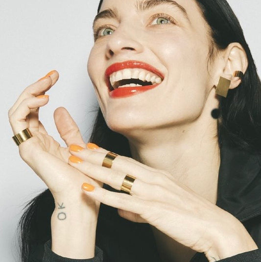 MASS gold ear cuff