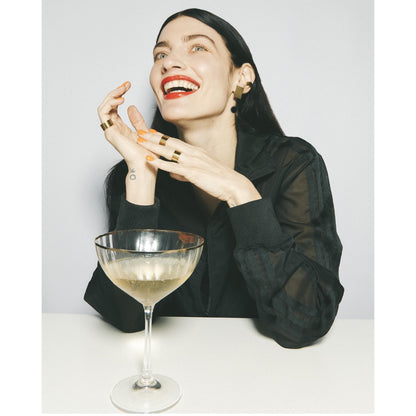 MASS gold earrings -Midi