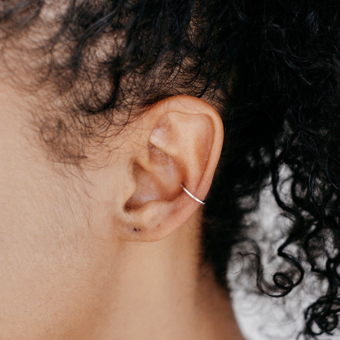 CRUX sterling silver slim ear cuff