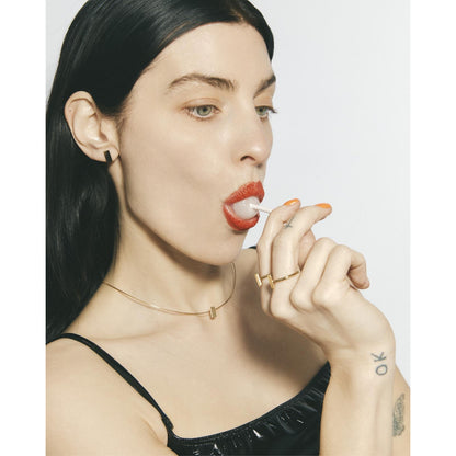 MASS gold earrings -Mini