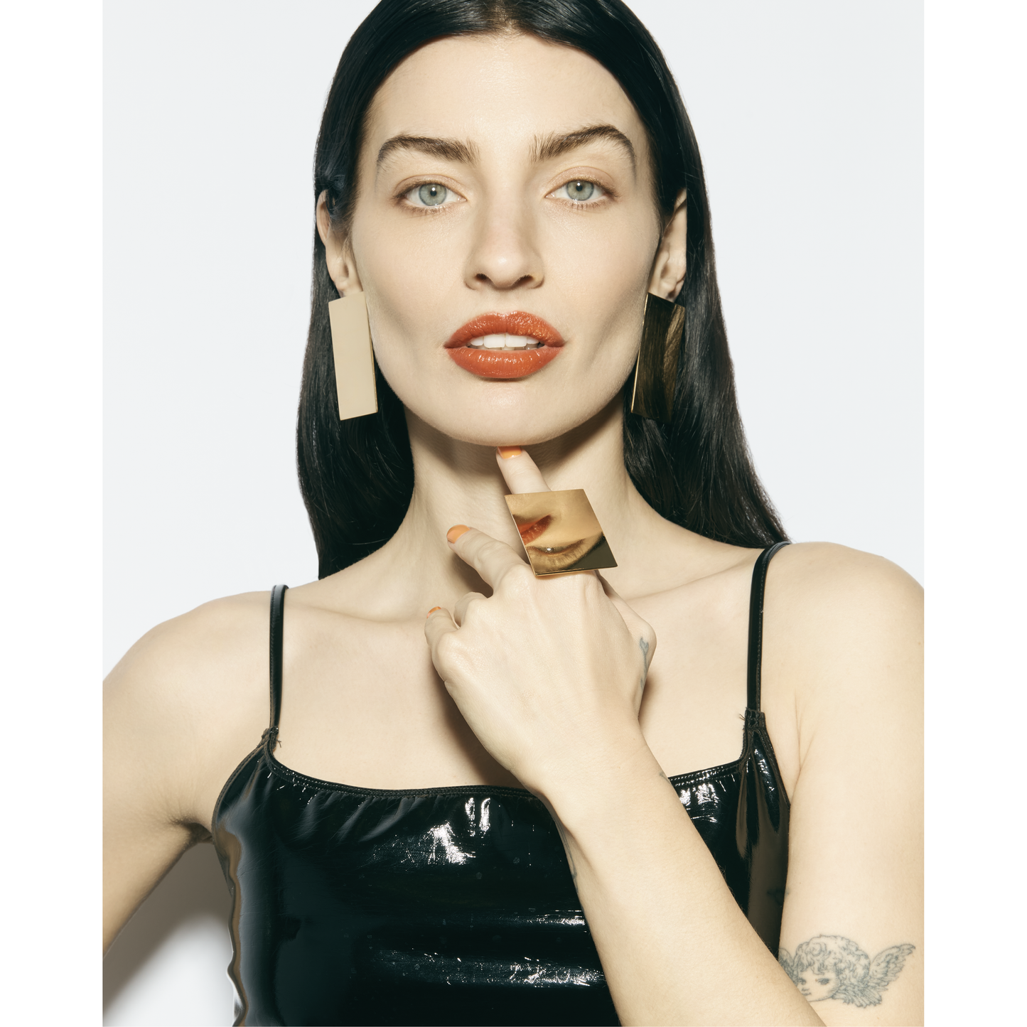 MASS gold earrings -Maxi