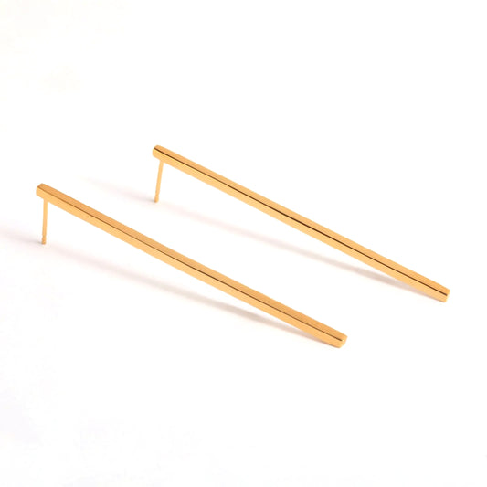 CRUX gold earrings- Maxi