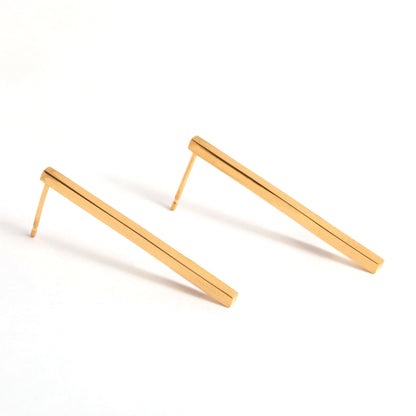 CRUX gold earrings- Midi