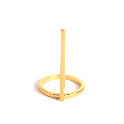 CRUX gold vert ring- Midi