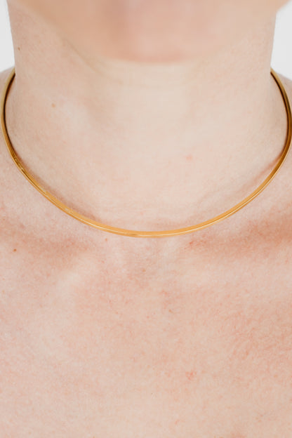 CRUX gold torque necklace