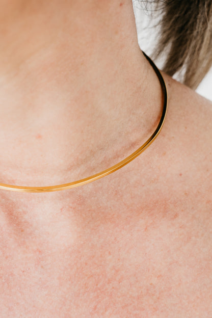 CRUX gold torque necklace