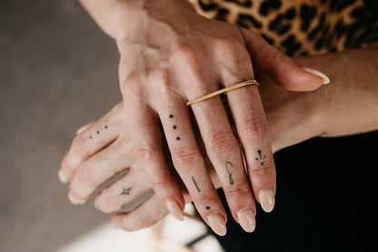 CRUX gold hori ring- Midi
