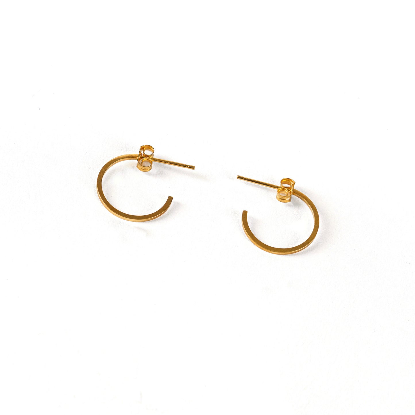 CRUX gold slim hoops- Midi