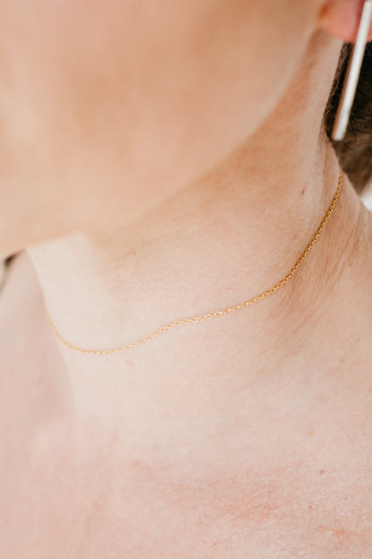 DELI gold fine choker