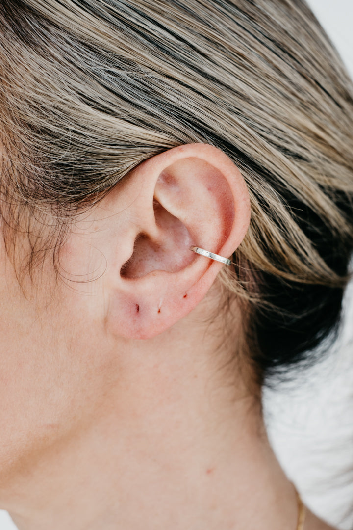 CRUX sterling silver ear cuff