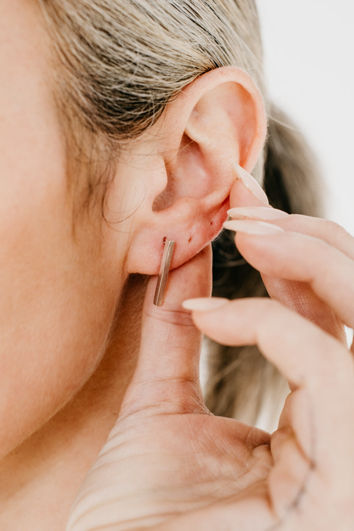 CRUX sterling silver earrings- Midi