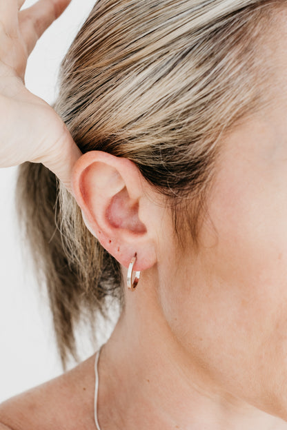 CRUX sterling silver hoops- Midi