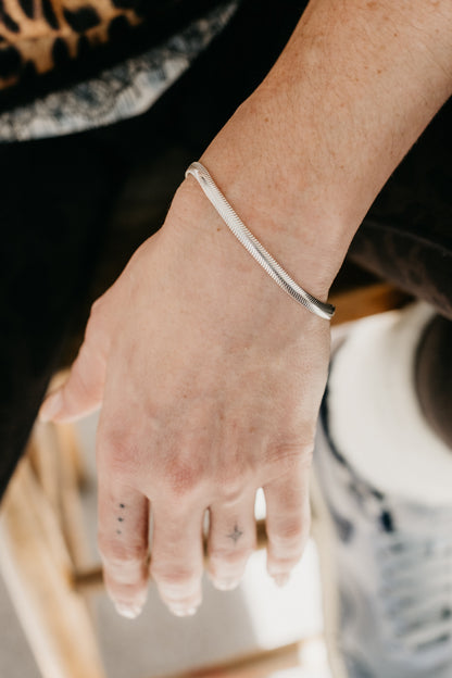 CRUX sterling silver snake bracelet