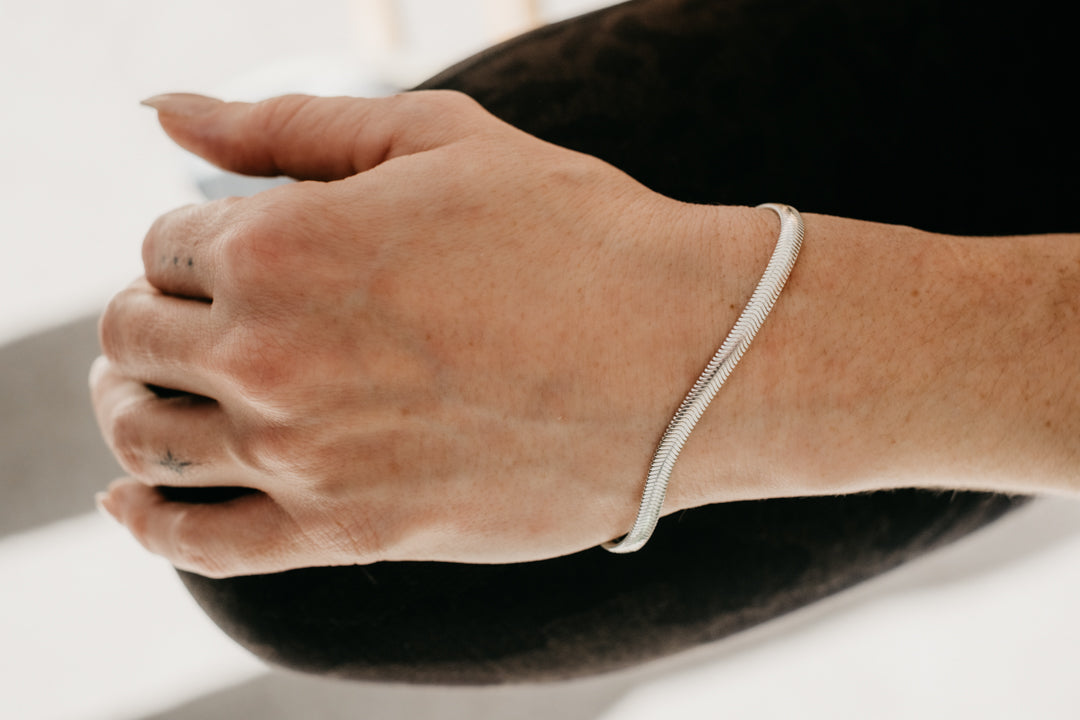 CRUX sterling silver snake bracelet